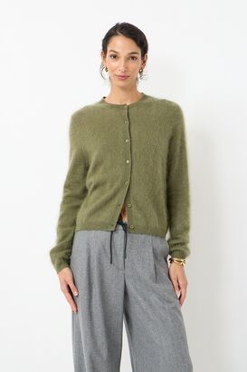 Cardigan aus Mink Wash Wolle 