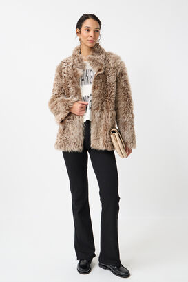 Wendbare Shearling Jacke Nata