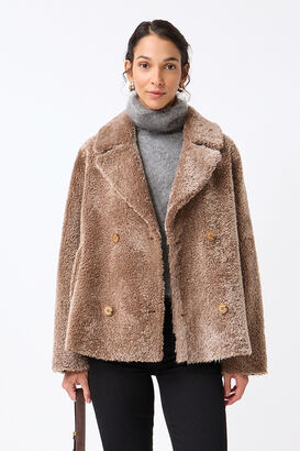 Wendbare Shearling Jacke Aida 