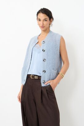 Weste mit Mohair 