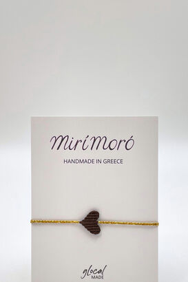 Armband Heart, Chocolate